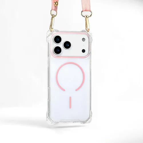 Vista 39 de Funda magnética para iPhone 13 Pro Max, con marco suave magnético transparente, parte trasera de PC, cubierta protectora contra golpes con cordón