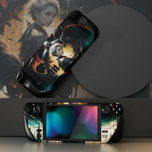 Vista 4 de PlayVital Juego completo de calcomanías protectoras para cubierta de vapor, pegatinas personalizadas cubierta de vinilo para Steam Deck PC