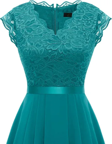 Vista 43 de Dressystar - Vestido de dama de honor, sin mangas, con cuello en V, para fiesta de boda