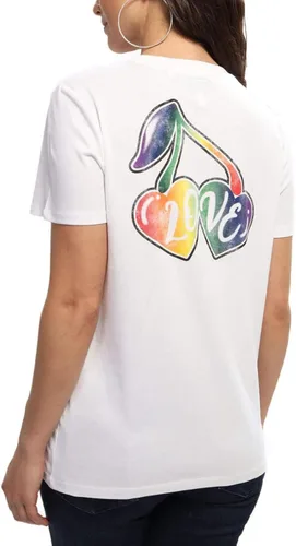 Vista 2 de GUESS Camiseta de manga corta Rainbow Cherry Easy para mujer