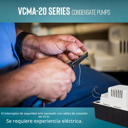 Vista 7 de Little Giant VCMA-20ULST, 230 voltios, 80 GPH, bomba de eliminación