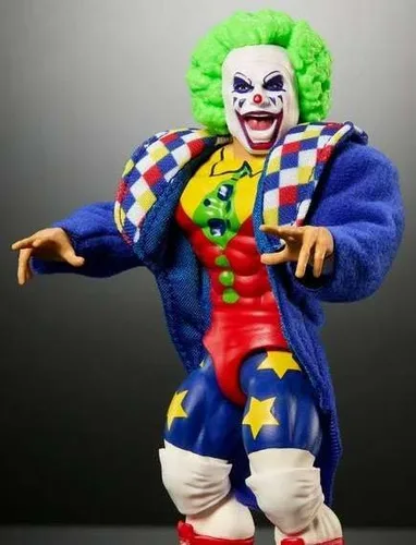 Vista 4 de WWE Superstars Doink The Clown - Figura de acción retro de 5 pulgadas