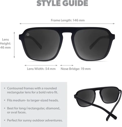 Vista 7 de Knockaround Pacific Palisades Polarized Sunglasses For Men Women Full UV400 Protection