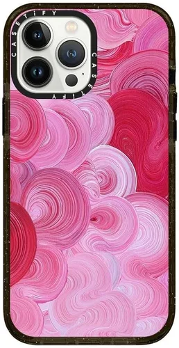 Vista 264 de CASETiFY Funda Impact para iPhone 13 [Protección contra caídas de grado militar 4X de 8.2 pies/Compatible con Magsafe] - #1 Mom - Transparente