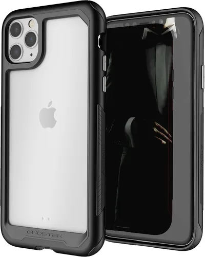 Vista 2 de Ghostek Atomic - Funda delgada para iPhone 11 Pro, funda de metal transparente para teléfono, protección de grado militar, armadura protectora
