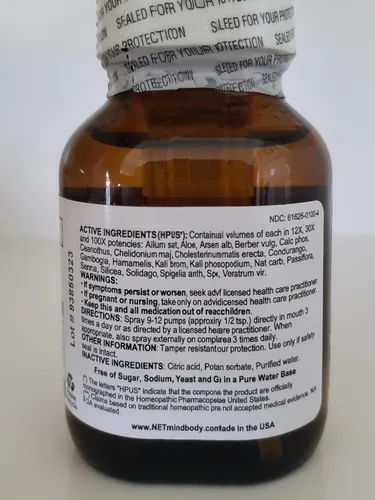 Vista 5 de NET Remedies #24 Día y Noche Vitales (2.0 fl oz Líquido Oral con Tapa de Aerosol)