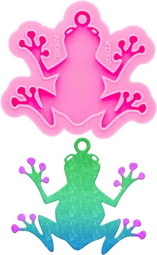 Vista 32 de Molde de resina de silicona con forma de dinosaurio, molde de resina para llavero de 3 cavidades, molde de fundición de resina para joyería