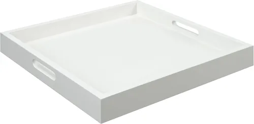 Vista 10 de Bandeja para servir de Convenience Concepts, estilo Palm Beach, color negro, Madera, Azul