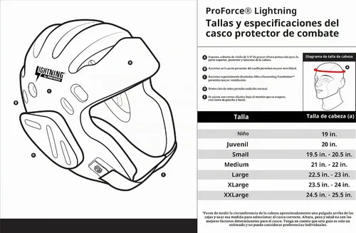 Vista 2 de Pro Force Lightning Karate/Martial Arts Headgear Negro