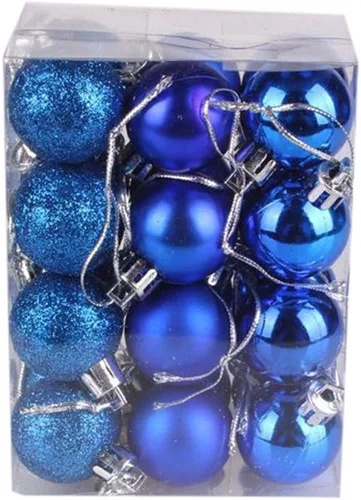 Vista 17 de Bola de árbol de Navidad de 1.181 in para colgar en casa, fiesta, adorno de árbol de Navidad, bola decorada, regalos para el Año Nuevo (negro)