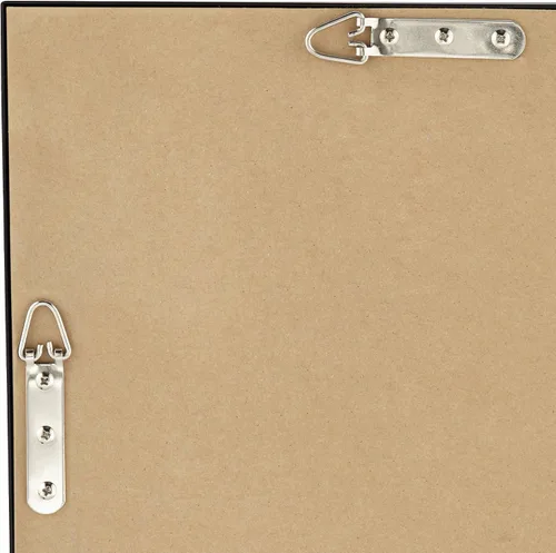 Vista 4 de Uttermost Andrew - Espejo de pared rectangular decorativo para tocador, moderno, marco de metal, ultra delgado, cristal flotante de 24 pulgadas
