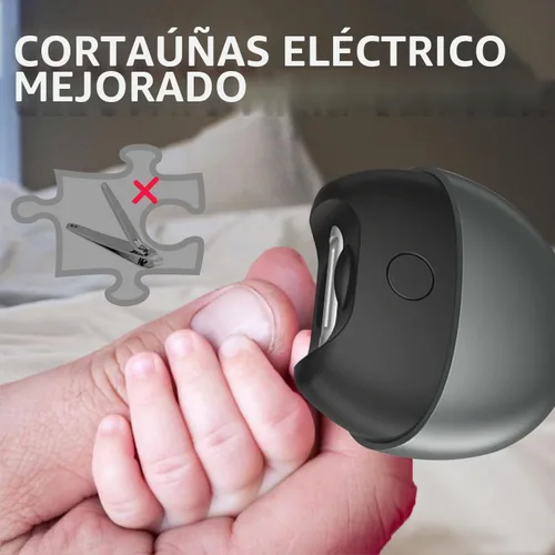 Vista 5 de Cortadora de uñas automática 2026 con almacenamiento de luz y restos de uñas, cortaúñas eléctrico automático 3 en 1, lima de uñas eléctrica
