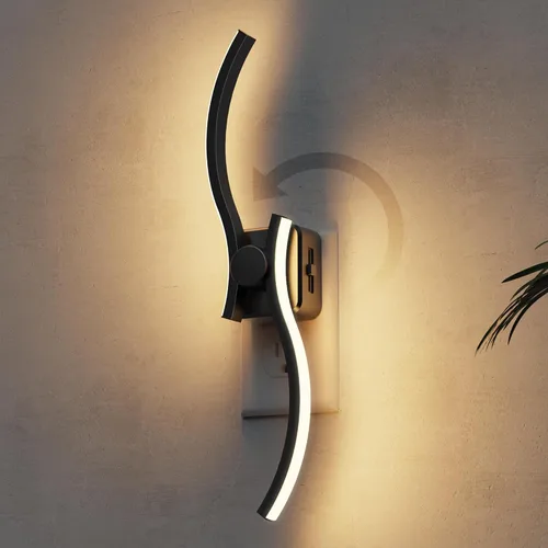 Vista 7 de L LOHAS LED Las luces nocturnas se enchufan a la pared, luz nocturna con Anillo de oro-3CCT