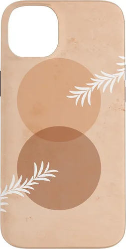 Vista 15 de iPhone 16 Moon Phases Plant Boho Beige Terracotta Bohemian Aesthetic Case