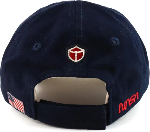 Vista 3 de Armycrew Gorra de béisbol 100% algodón con licencia oficial para niños pequeños a jóvenes de la NASA Insignia