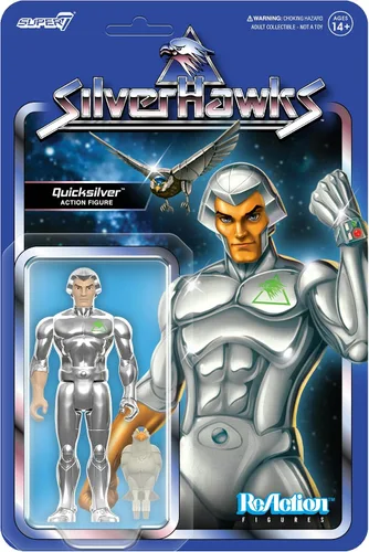 Vista 10 de Super7 SilverHawks Bluegrass (Versión de juguete) Figura de reacción - Figura de acción de SilverHawks de 3.75" con accesorio, coleccionables