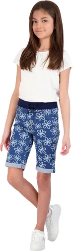 Vista 3 de WallFlower Pantalones cortos de mezclilla para niñas Pantalones cortos de mezclilla de punto para niñas, pantalones cortos elásticos para niños