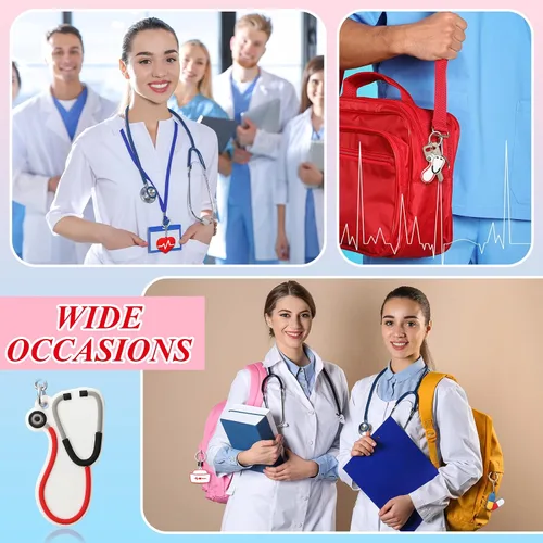 Vista 5 de Henoyso 36 Pack Nurse Keychain Bulk Nurse Gifts for Women Nurse Appreciation Gifts Nurse Accessories Nurse Party Favors