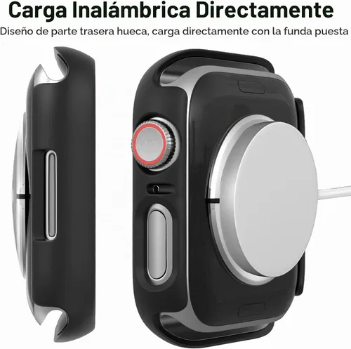 Vista 4 de Paquete de 2 fundas protectoras de pantalla para Apple Watch SE 2025 SE Series 6 5 4 SE de 40mm, protector de vidrio Anti-Espía, cubierta rígida