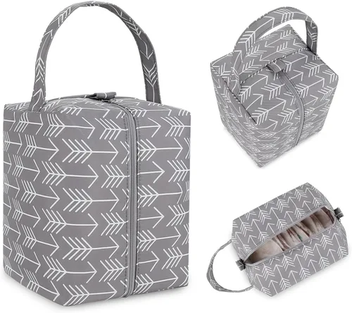Vista 8 de Bolsas húmedas para pañales de tela para bebé, bolsa de pañales impermeable para colgar cápsulas, reutilizable, lavable para cochecito de bebé
