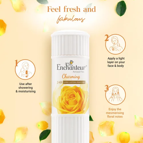 Vista 5 de Enchanteur Talco perfumado, encantador, 8.82 oz