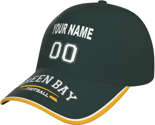Vista 30 de Cap Custom Football Hats with Any Name and Number Personalized Gifts for Men Women Football Sports Fans