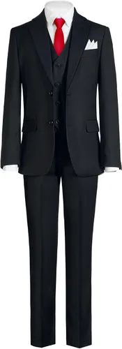 Vista 5 de Marvelous World - Conjunto de traje formal de corte entallado para niños, cintura ajustable