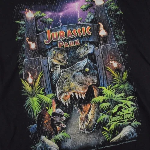 Vista 6 de Popfunk Classic Jurassic Park Welcome to The Park & Clever Girl - Sudadera con capucha y calcomanías
