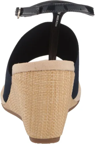 Vista 3 de Anne Klein Sandalias de cuña de charol Ikari para mujer