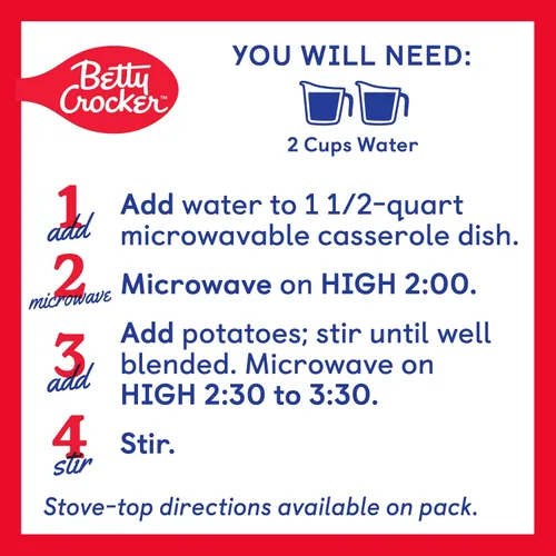 Vista 7 de Betty Crocker Puré de patatas con mantequilla y hierbas, 4 onzas (paquete de 8)