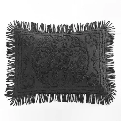 Vista 41 de Beatrice Home Fashions Medallón de chenilla, funda estándar, azul