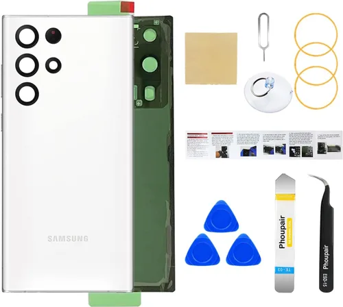 Vista 30 de Reemplazo de cristal trasero para Samsung Galaxy S24 con kit de herramientas de reparación profesional (Amber Yellow)