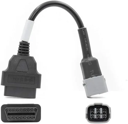 Vista 4 de Conector OBD2 Universal a Cable de Diagnóstico de 6 Pines para Motocicleta Suzuki