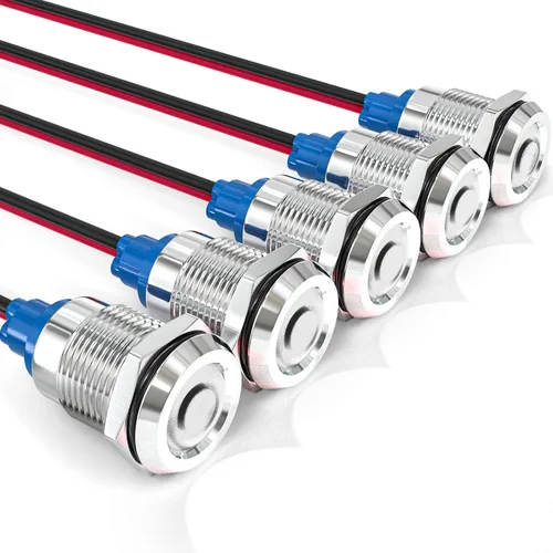 Vista 11 de GASHER Luz indicadora de ahorro de energía LED colorida de 5PCS 12V 20mA Colorido