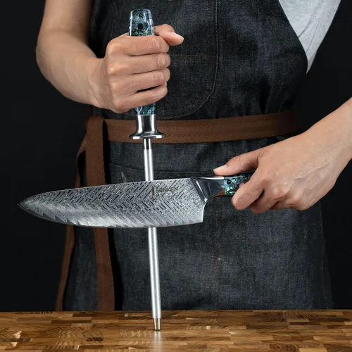 Vista 2 de SENKEN - Cuchillo profesional de esmeril de acero para afilar, increíblemente fuerte para afilar y afilar cuchillos de hasta 63 HRC incluyendo todos