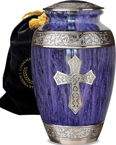 Vista 11 de Urna de cremación de cruz negra para cenizas hombre adulto – Urnas de cremación personalizadas para cenizas humanas, urnas decorativas para hombre