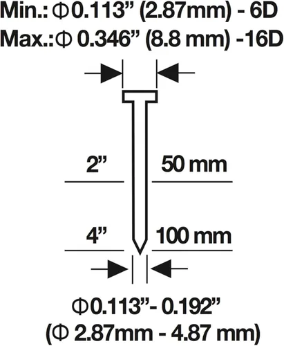 Vista 8 de Estwing EMPN - Mini clavadora neumática de palma con punta magnética