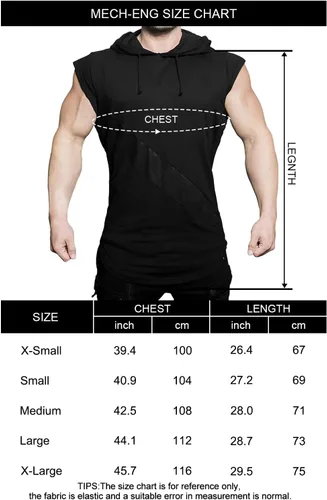 Vista 7 de MECH-ENG Camiseta sin mangas con capucha para hombre, camiseta atlética sin mangas, para culturismo, fitness, recortada, sudadera con capucha
