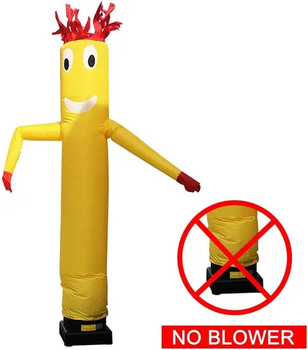 Vista 6 de LOYALHEARTDY Muñeca de baile inflable, 10 pies 3M tubo hombre viento cielo ondulado bailarín inflable publicidad marioneta de aire sin soplador