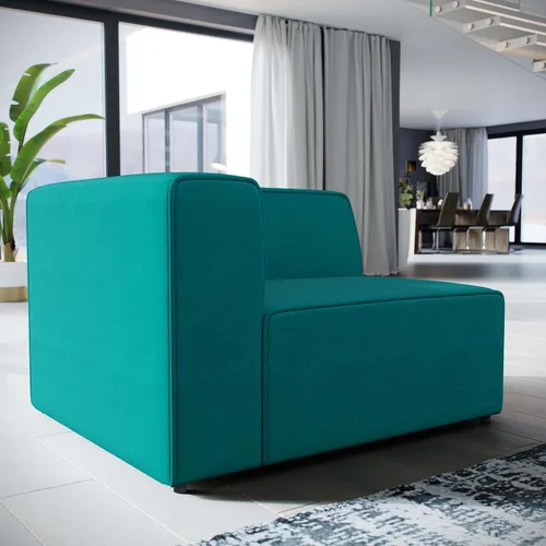 Vista 16 de Modway Mingle - Juego de sofá modular moderno y contemporáneo de 2 piezas, color verde azulado