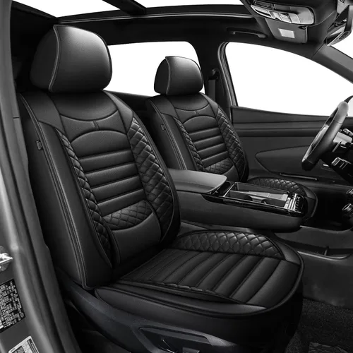 Vista 17 de 2 Fundas Protectoras para Asientos Delanteros para Hyundai Tucson 2010-2025 2026: De Cuero Sintético, Suave, Cómodo, Duradero, Impermeable
