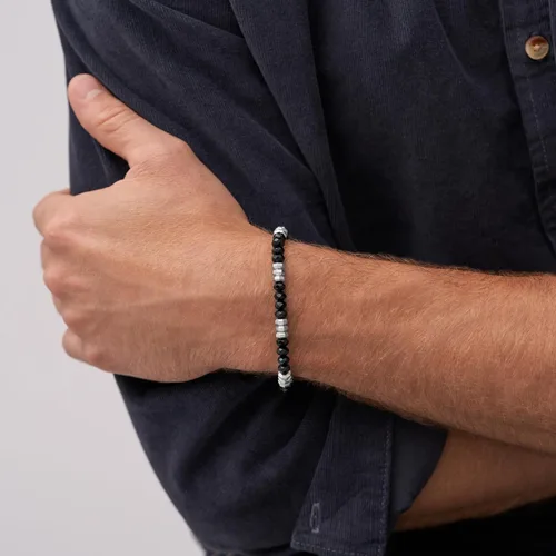 Vista 5 de Fossil para Hombre Wellness pulsera de abalorio