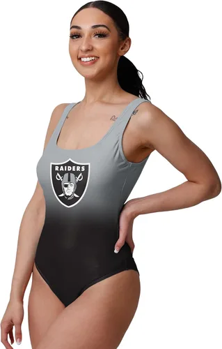 Vista 22 de FOCO Traje de baño de una pieza con logotipo del equipo de la NFL para mujer
