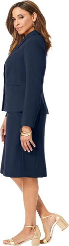 Vista 4 de Jessica London Traje de traje de dos piezas con chaqueta de un solo pecho para mujer