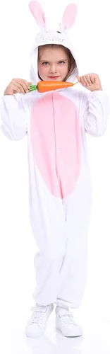 Vista 4 de Disfraz unisex de animales para niños, pijama de animales con capucha de felpa, para Halloween, carnaval, animal, para niños y niñas