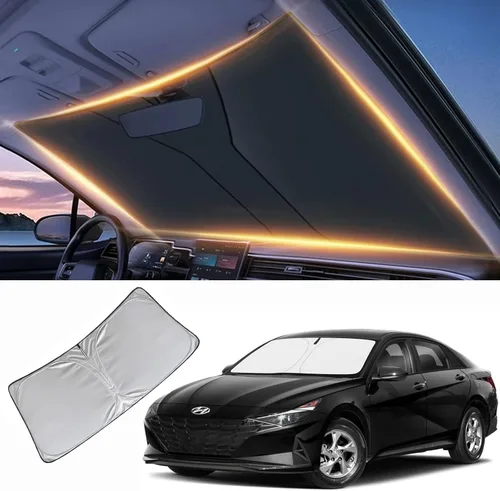 Vista 29 de Parasol para parabrisas delantero, protector de visera, accesorios para automóvil