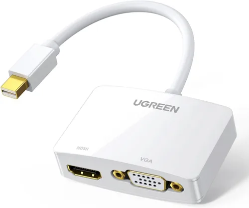 Vista 9 de UGREEN Adaptador Mini DisplayPort a HDMI VGA 2 en 1