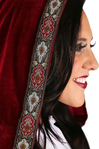 Vista 8 de Disfraz de capucha roja para mujer disfraz de capucha roja de lujo