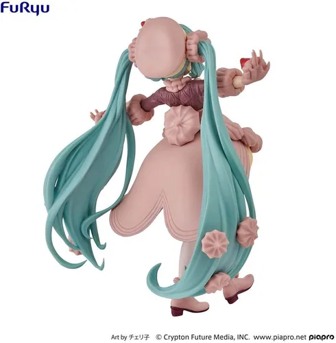 Vista 8 de Furyu AMU-SHP0553 Hatsune Miku SweetSweets Series Miku Figura corta de chocolate con fresa