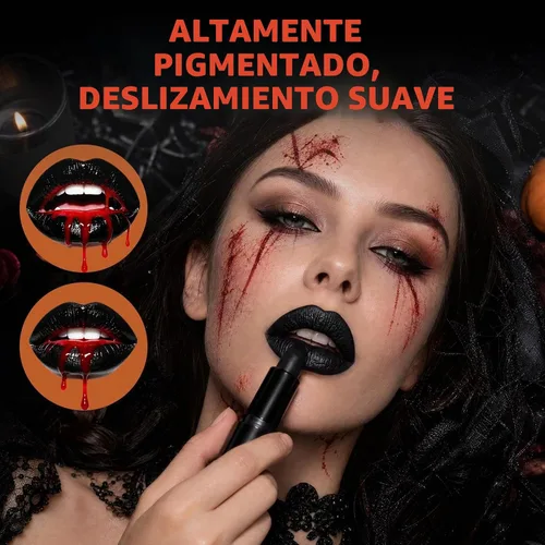 Vista 4 de 4PCS Halloween Fake Blood Kit Cosplay Vampire Makeup Accessories